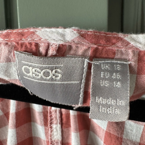 ASOS Gingham Dress Size 14 - Picture 2 of 5